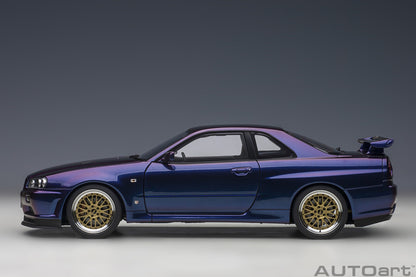 Nissan Skyline GT‑R (R34) V‑Spec II – Midnight Purple III – Autoart