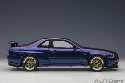 Nissan Skyline GT‑R (R34) V‑Spec II – Midnight Purple III – Autoart