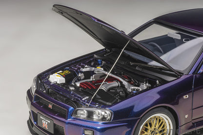 Nissan Skyline GT‑R (R34) V‑Spec II – Midnight Purple III – Autoart