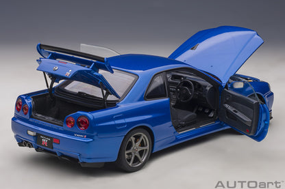 Nissan Skyline GT‑R (R34) V‑Spec II – Bayside Blue – AUTOart