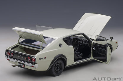 Nissan Skyline 2000 GT‑R (KPGC110) – 1973 – White – Autoart