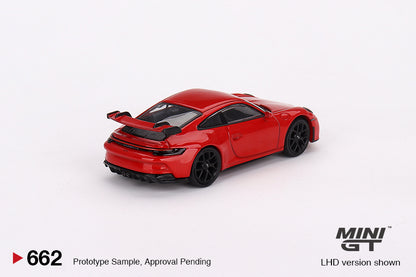 Porsche 911 (992) GT3 – Guards Red – MiniGT