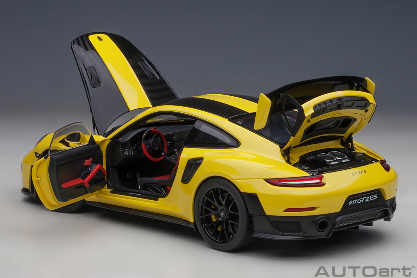 Porsche 911 (991.2) GT2 RS Weissach Package – 2017 – Racing Yellow – 1:18 – AUTOart
