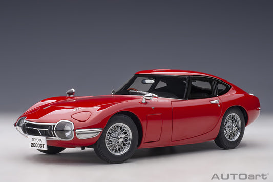 Toyota 2000GT – 1967 – Red with Wire‑Spoke Wheels – AUTOart