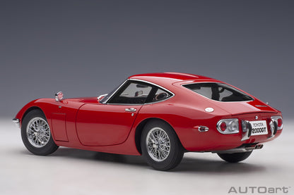 Toyota 2000GT – 1967 – Red with Wire‑Spoke Wheels – AUTOart