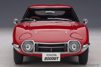 Toyota 2000GT – 1967 – Red with Wire‑Spoke Wheels – AUTOart