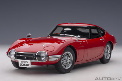 Toyota 2000GT – 1967 – Red with Wire‑Spoke Wheels – AUTOart