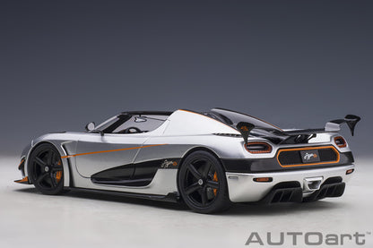 Koenigsegg Agera RS – 2015 – Moon Silver/Carbon s narandžastim akcentima – AUTOart