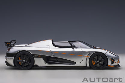 Koenigsegg Agera RS – 2015 – Moon Silver/Carbon s narandžastim akcentima – AUTOart