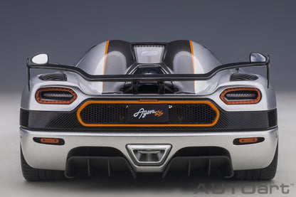 Koenigsegg Agera RS – 2015 – Moon Silver/Carbon s narandžastim akcentima – AUTOart