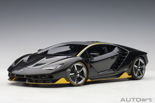 Lamborghini Centenario – 2017 – Carbon (Clear Carbon with Yellow Accents) – 1:18 – AUTOart