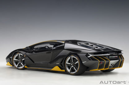 Lamborghini Centenario – 2017 – Carbon (Clear Carbon with Yellow Accents) – 1:18 – AUTOart