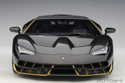 Lamborghini Centenario – 2017 – Carbon (Clear Carbon with Yellow Accents) – 1:18 – AUTOart