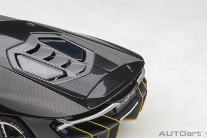 Lamborghini Centenario – 2017 – Carbon (Clear Carbon with Yellow Accents) – 1:18 – AUTOart