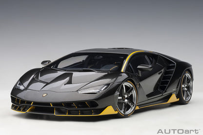 Lamborghini Centenario – 2017 – Carbon (Clear Carbon with Yellow Accents) – 1:18 – AUTOart
