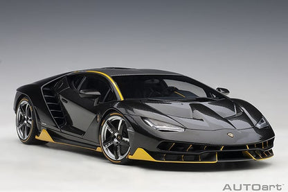 Lamborghini Centenario – 2017 – Carbon (Clear Carbon with Yellow Accents) – 1:18 – AUTOart