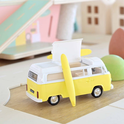 VW T2b Camper Van 1973 – Yellow/White – Norev Jet‑Car