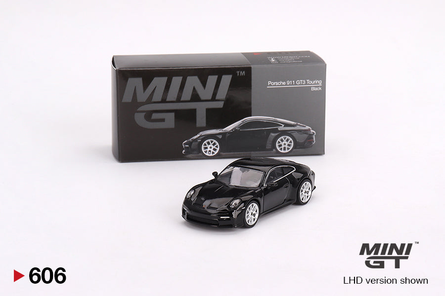 Porsche 911 (992) GT3 Touring – Black – 1:64 – Mini GT