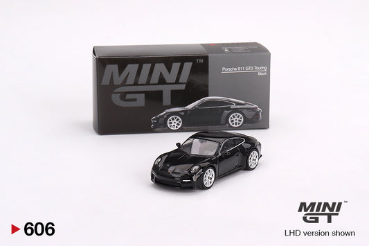 Porsche 911 (992) GT3 Touring – Black – 1:64 – Mini GT