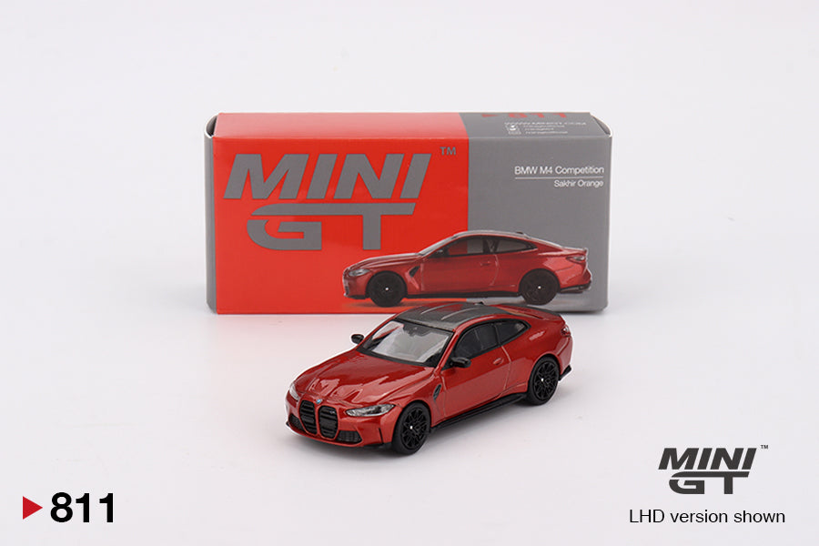 BMW M4 Competition G82 Sakhir Orange 1:64 Mini GT