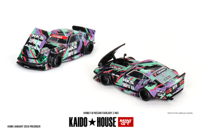 Nissan Fairlady Z HKS – 1:64 – Kaido House x MiniGT (KHMG118)