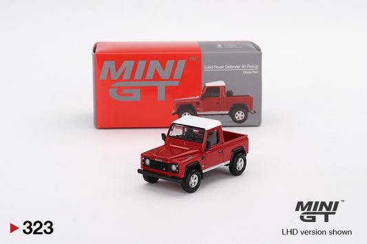 Land Rover Defender 90 Pickup – Masai Red – 1:64 – Mini GT