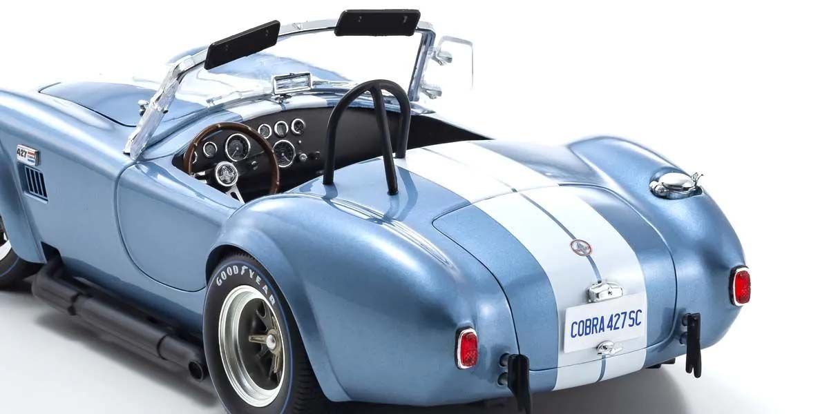 Shelby Cobra 427 S/C Spider 1962 Light Blue-White