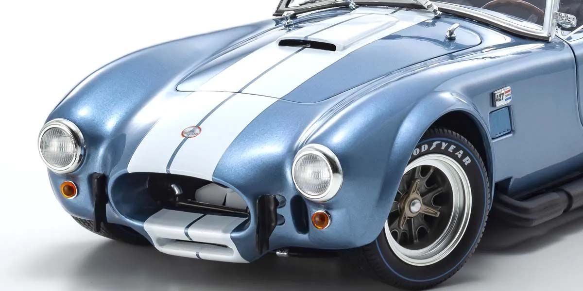 Shelby Cobra 427 S/C Spider 1962 Light Blue-White