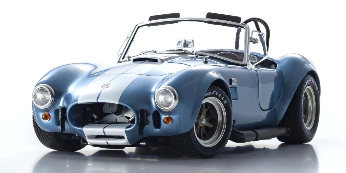 Shelby Cobra 427 S/C Spider 1962 Light Blue-White