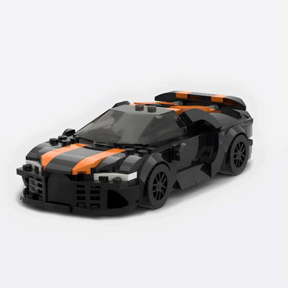 Prednji pogled Bugatti Chiron Super Sport autića na sklapanje
