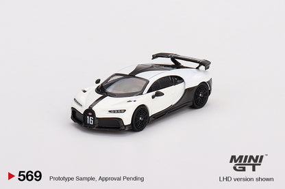Bugatti Chiron Pur Sport – White – 1:64 – Mini GT