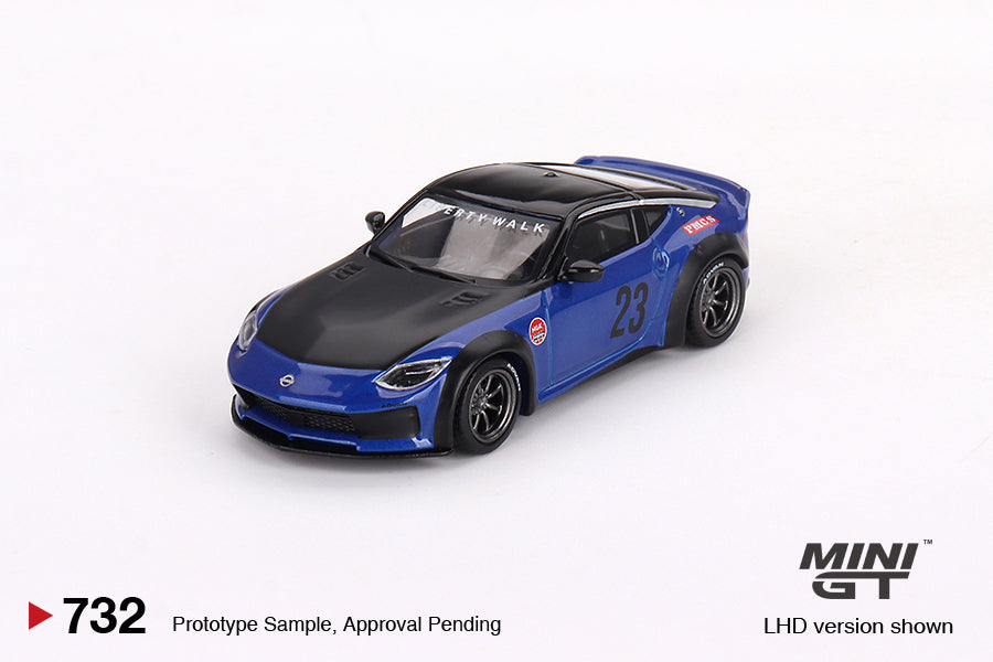 Nissan Z LB★NATION WORKS – Seiran Blue – 1:64 – Mini GT