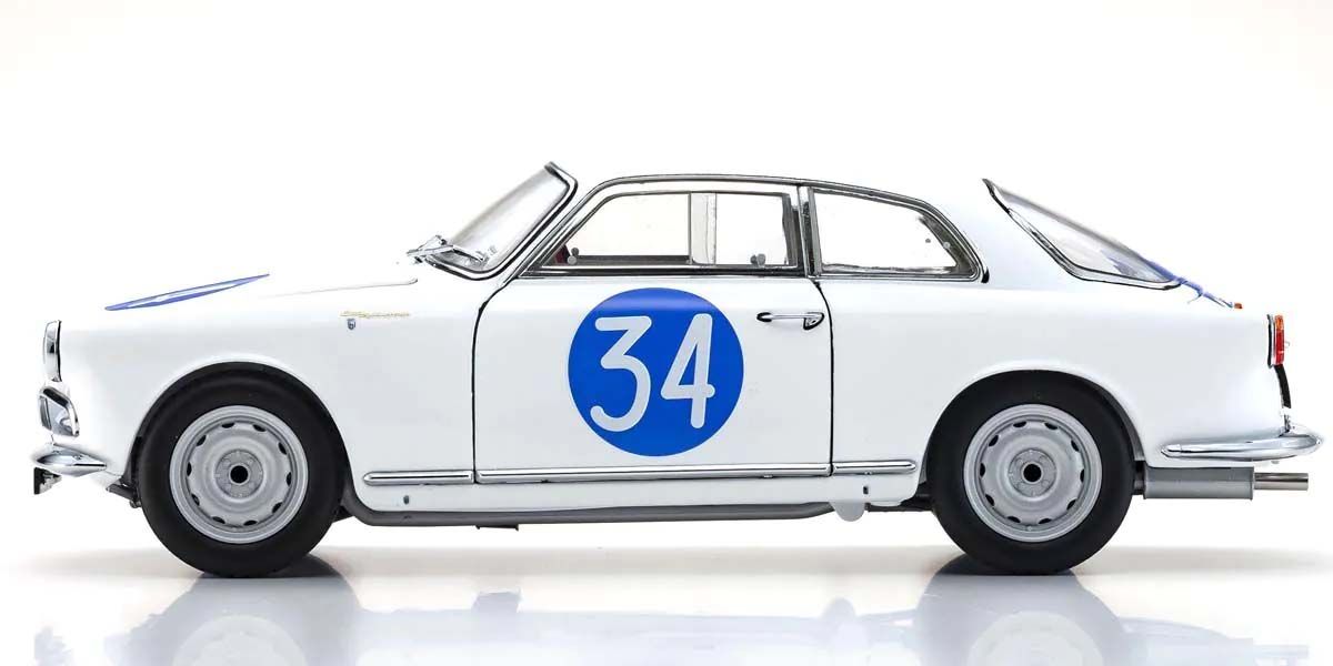 Detalji Alfa Romeo Giuletta 1960 Nr.34 metalnog modela Kyosho - autentični dizajn