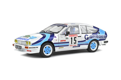 Alfa Romeo GTV6 – Rallye Des Garrigues 1986 – #15 Rigollet/Bathelot – 1:18 – Solido