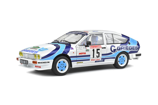 Alfa Romeo GTV6 – Rallye Des Garrigues 1986 – #15 Rigollet/Bathelot – 1:18 – Solido