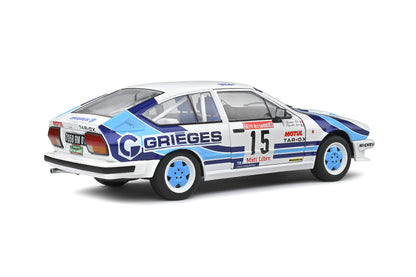 Alfa Romeo GTV6 – Rallye Des Garrigues 1986 – #15 Rigollet/Bathelot – 1:18 – Solido