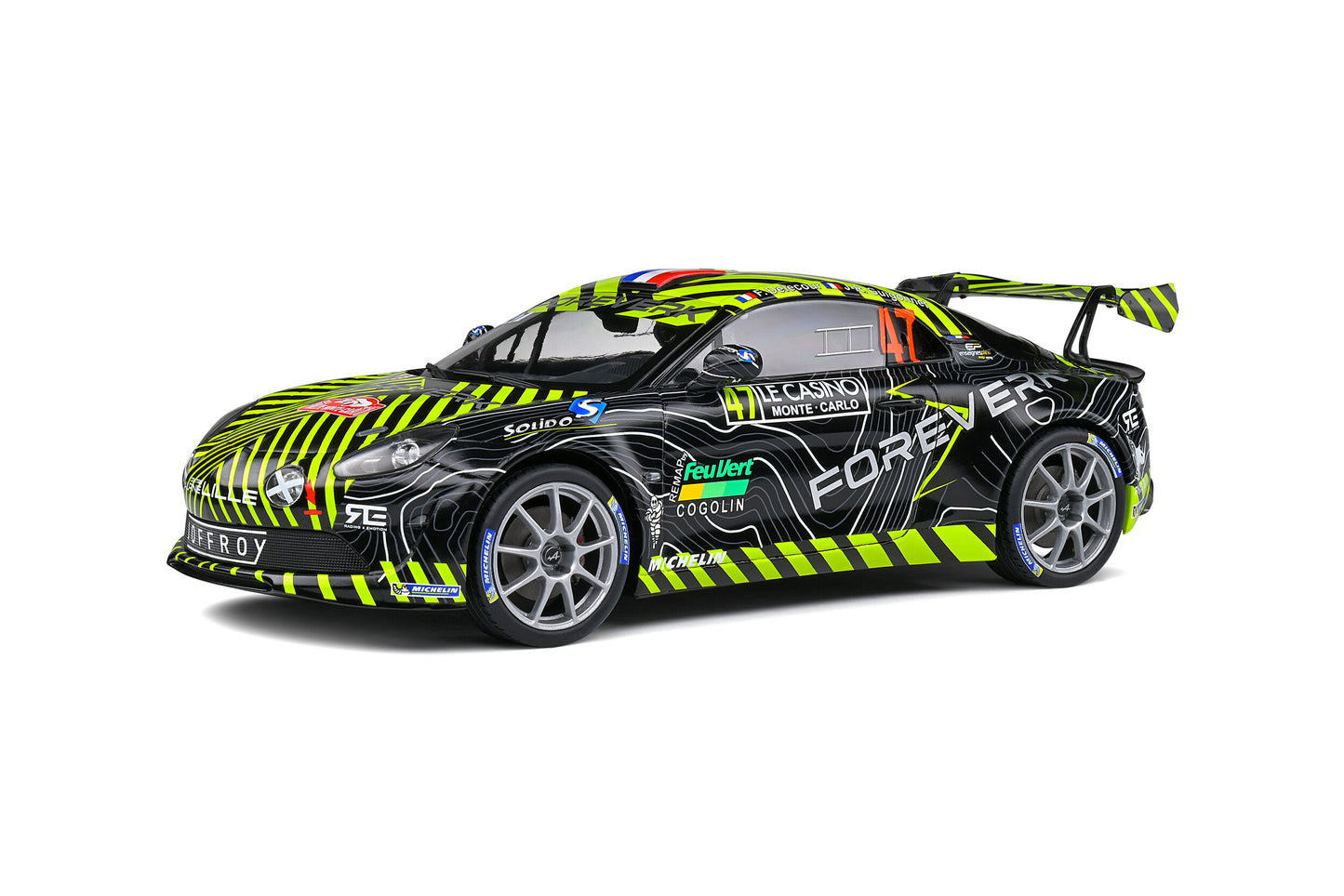 Alpine A110 – Rallye Monte-Carlo – 2022 – #4 Delecour / Guigonnet – Solido