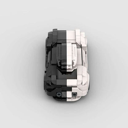  Audi RS6 Black and White model s gornje strane