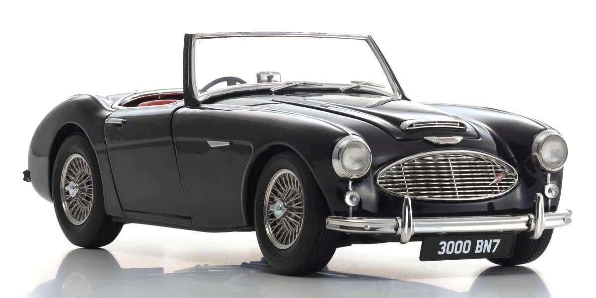 Detalji prednje maske Austin Healey 3000 BN7 Black