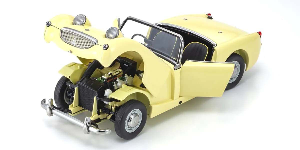 Austin Healey Sprite 1958 Primrose Yellow model – Detalj na karoseriji