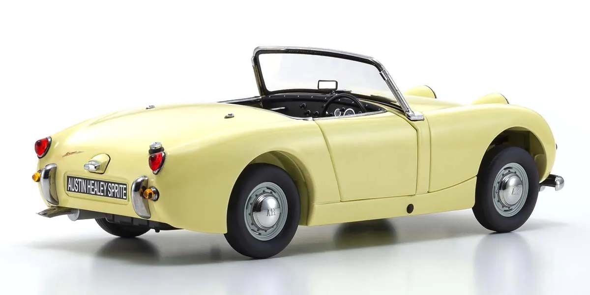 Austin Healey Sprite 1958 Primrose Yellow model – Zadnji ugao