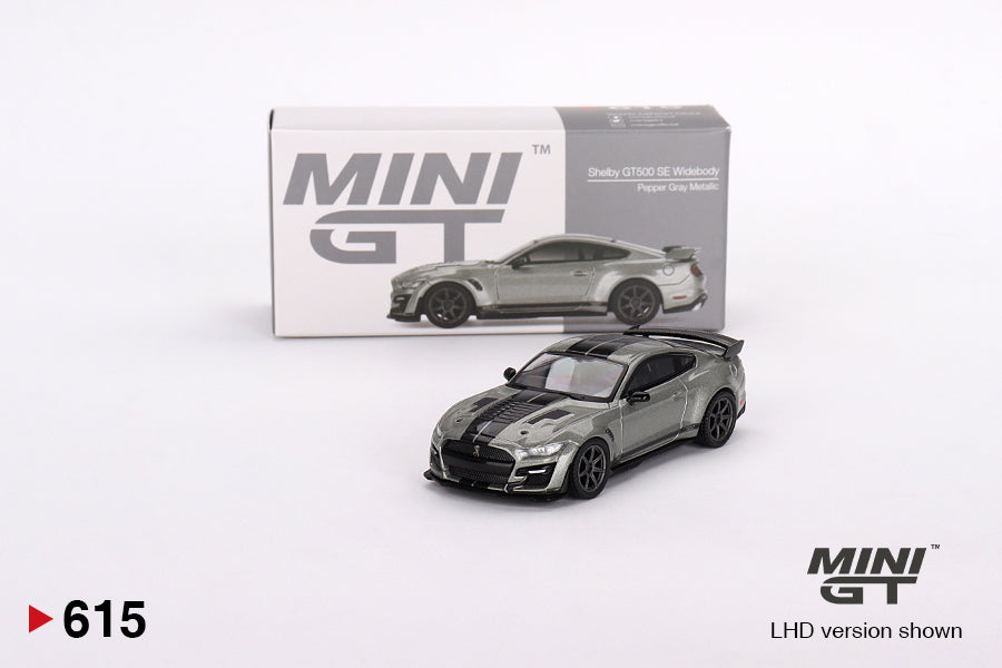 Shelby GT500 SE Widebody – Pepper Gray Metallic – MiniGT