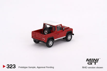 Land Rover Defender 90 Pickup – Masai Red – 1:64 – Mini GT