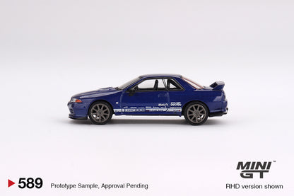 Nissan Skyline GT‑R Top Secret VR32 Metallic Blue – MiniGT