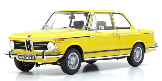 BMW 2002 Tii 1972 Yellow, prednji ugao, metalni model