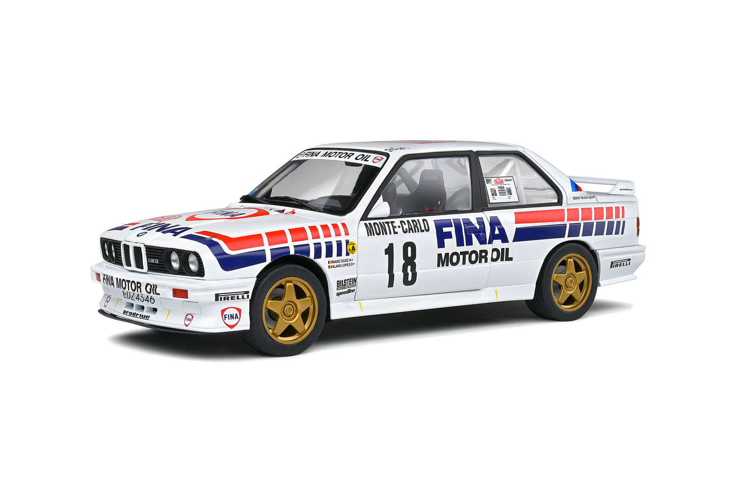 BMW E30 M3 Gr.A – Rally Montecarlo 1989 – #18 M. Duez / A. Lopes – 1:18 – Solido