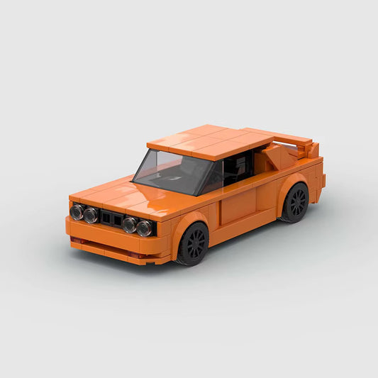 BMW E30 M3 Orange – pogled sa prednje strane