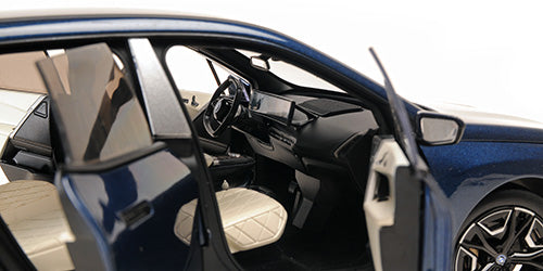 BMW iX 2022 Blue Metallic - Prikaz sa otvorenim suvozačevim vratima