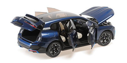 BMW iX 2022 Blue Metallic - Prikaz sa strane i otvorena vrata