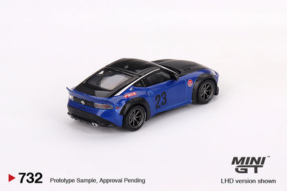 Nissan Z LB★NATION WORKS – Seiran Blue – 1:64 – Mini GT